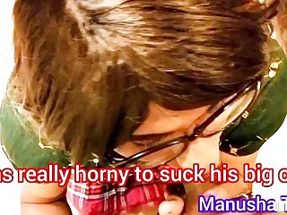 Hotel slut Manusha Tranny getting fucked by a college student