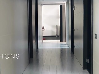 Vanessa Jhons and guy missed the bus so they fuck