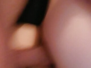 Ts Lily Levan gets cumshot on her asshole