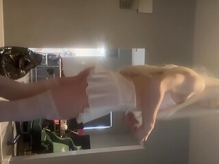 Sissy Sarah shows off her new lingerie