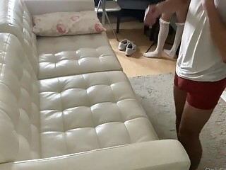 Asian taylor fucks masked college dude